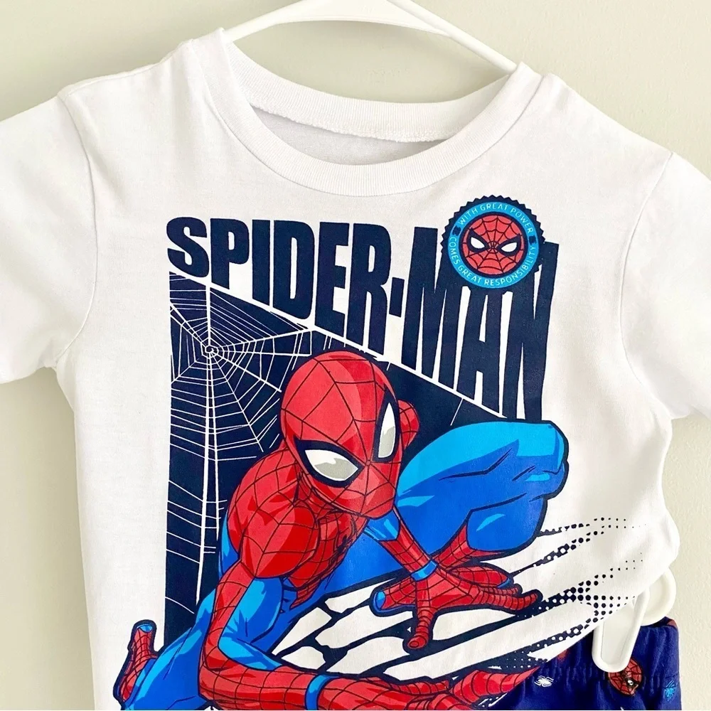 Marvel Spider-Man Kids Set - White and Navy